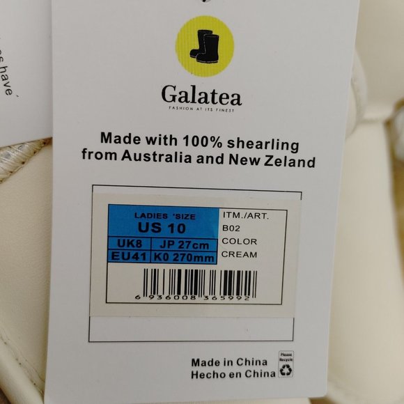 Galatea Winter Boots Made With 100% Australia Shearling Women's Size 10 … - Picture 13 of 14